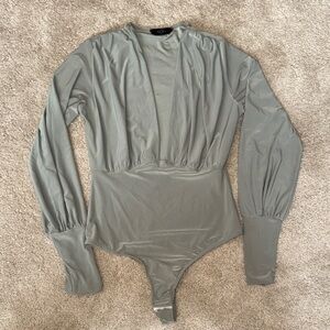 Women’s 21 Saints Long-Sleeve Plunge Bodysuit